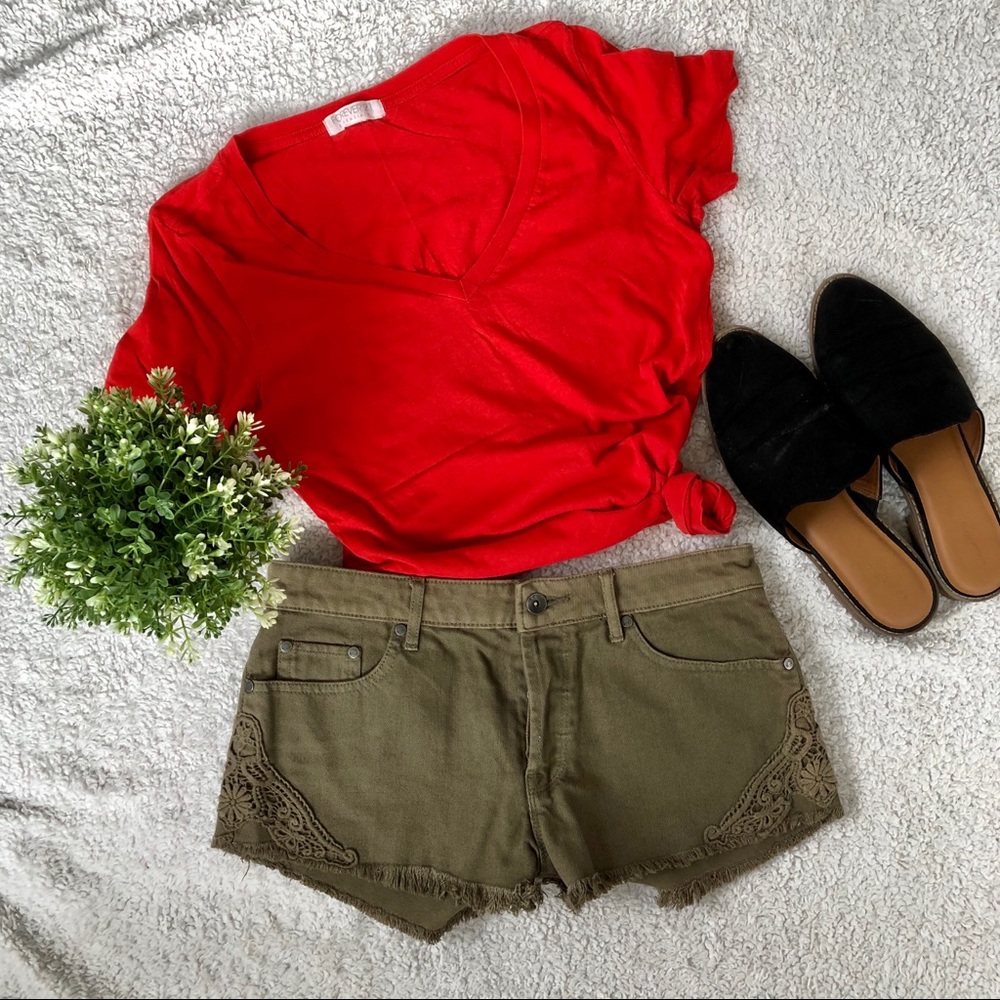 Roxy Shorts with Lace/Crochet detail - NWOT